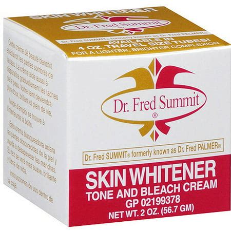 FRED SUMMIT Skin Whitener Tone and Bleach Cream 4oz113. . Dr fred summit skin whitener